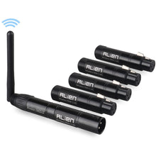Load image into Gallery viewer, ALIEN 2.4G ISM Wireless DMX 512 Dfi Controller XLR Receiver Transmitter For Disco DJ Party Bar Stage PAR Moving Head Laser Light