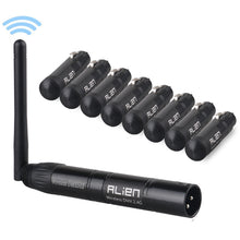 Load image into Gallery viewer, ALIEN 2.4G ISM Wireless DMX 512 Dfi Controller XLR Receiver Transmitter For Disco DJ Party Bar Stage PAR Moving Head Laser Light