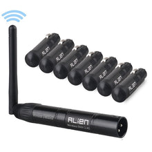 Load image into Gallery viewer, ALIEN 2.4G ISM Wireless DMX 512 Dfi Controller XLR Receiver Transmitter For Disco DJ Party Bar Stage PAR Moving Head Laser Light